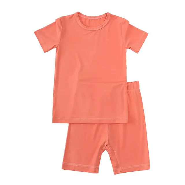 Bamboo Fiber Toddler Half-Sleeve Sleepwear – Soft, Breathable Sleepwear for Ages 9M-7T