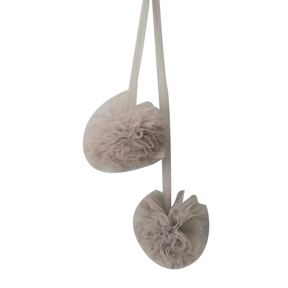 Decorative Mosquito Net with Fur Balls for Kids' Rooms