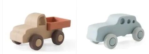 Silicone Baby Toy Set - Cars, Trucks, and Planes