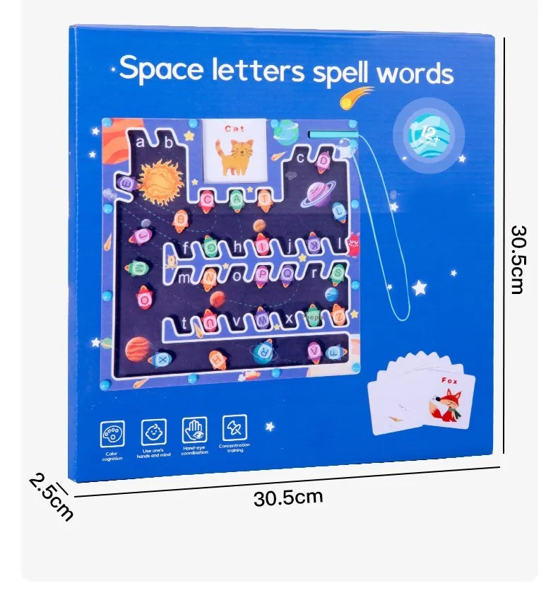 Magnetic Letters Maze Toy for Kids