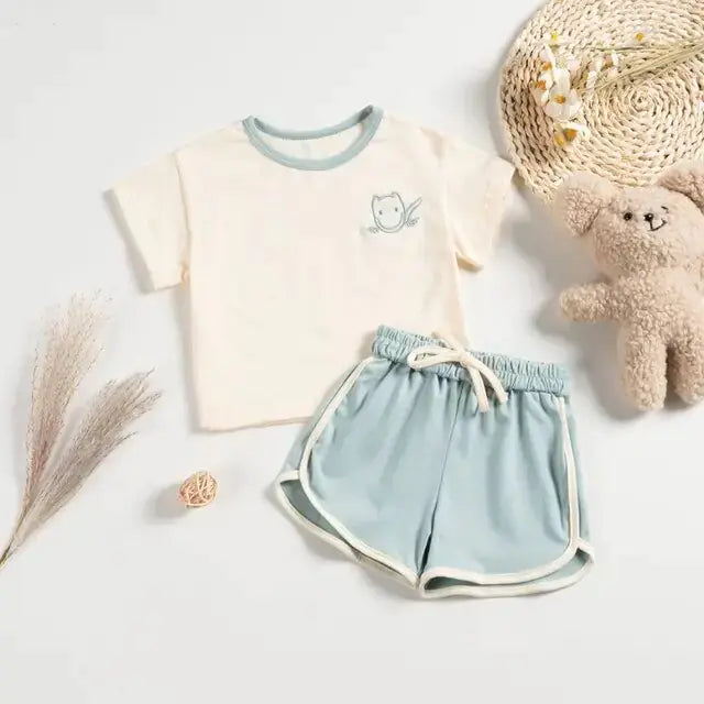 Trendy Cotton T-shirt and Short Outfits for Boys and Girls