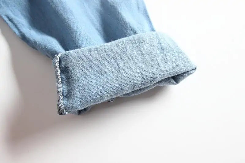 Long-Sleeve Denim Tutu Dress for Girls