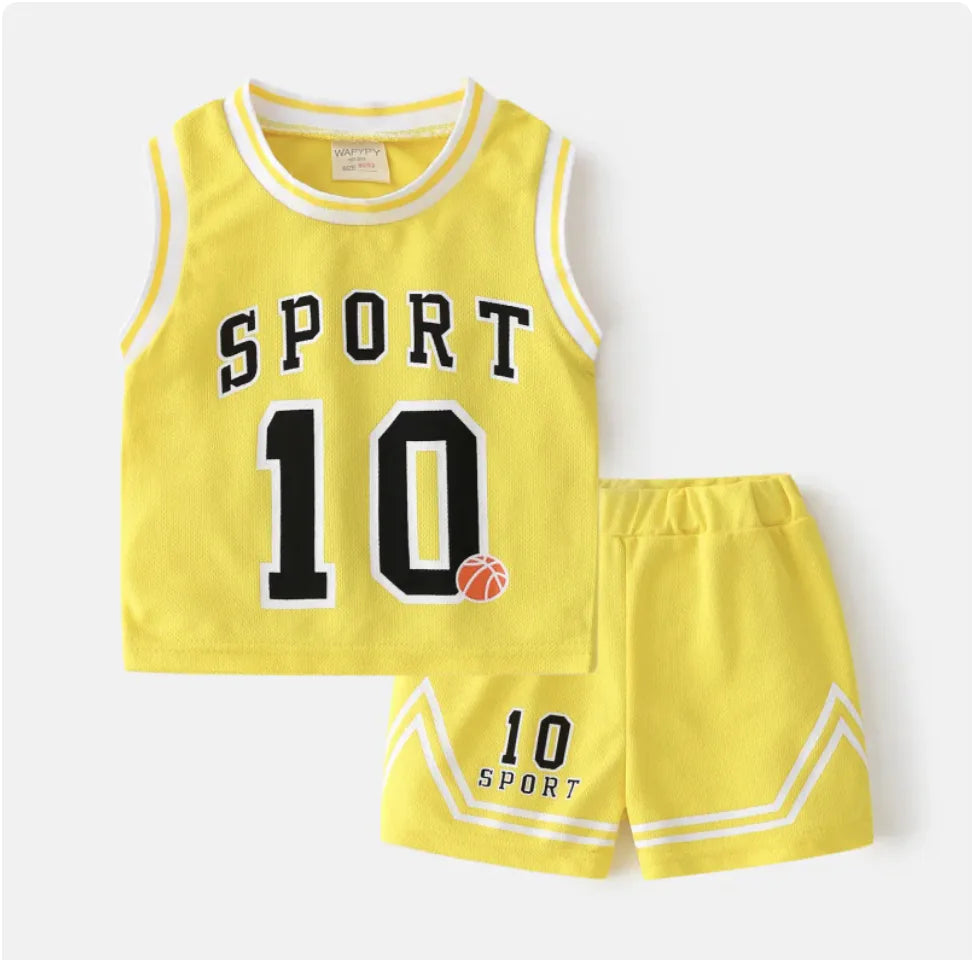 Children's Basketball Clothing Set – Summer-Ready Comfort and Style.