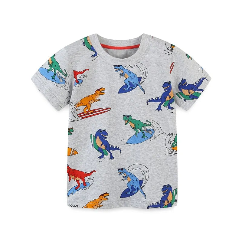 Dino Surf Adventure T-shirt for Boys