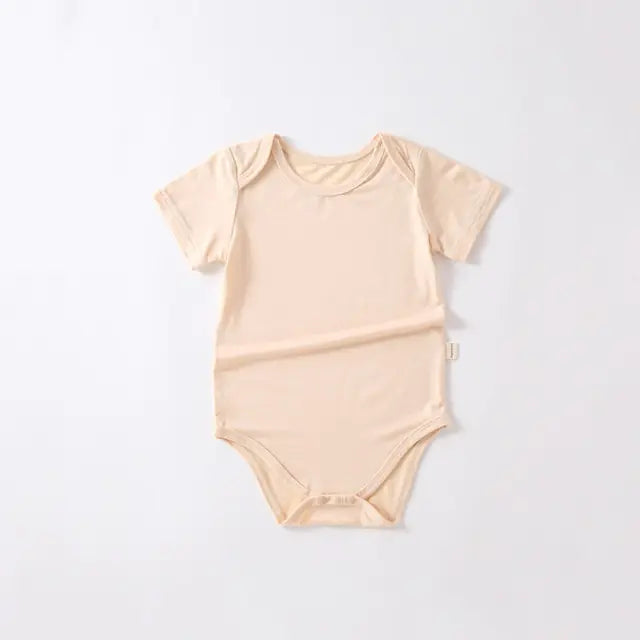 Bamboo Fiber Baby Romper – Soft, Breathable, and Easy-Care Summer Jumpsuit