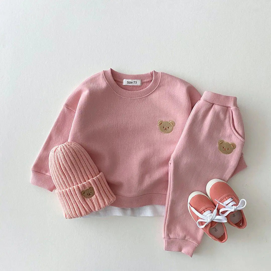 Teddy Bear Fall Sweat Set for Baby & Toddler
