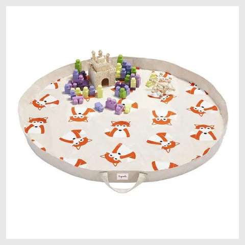 3 Sprouts Play Mat Bag with Drawstring Closure