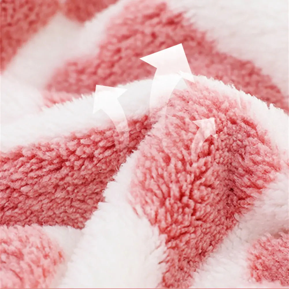 Fashion Plaid Flowers Microfiber Beach Towels for Kids - Soft & Absorbent
