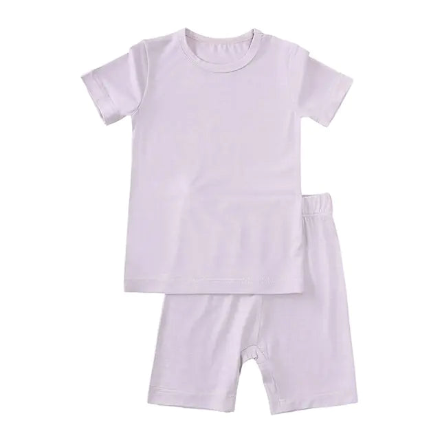 Bamboo Fiber Toddler Half-Sleeve Sleepwear – Soft, Breathable Sleepwear for Ages 9M-7T