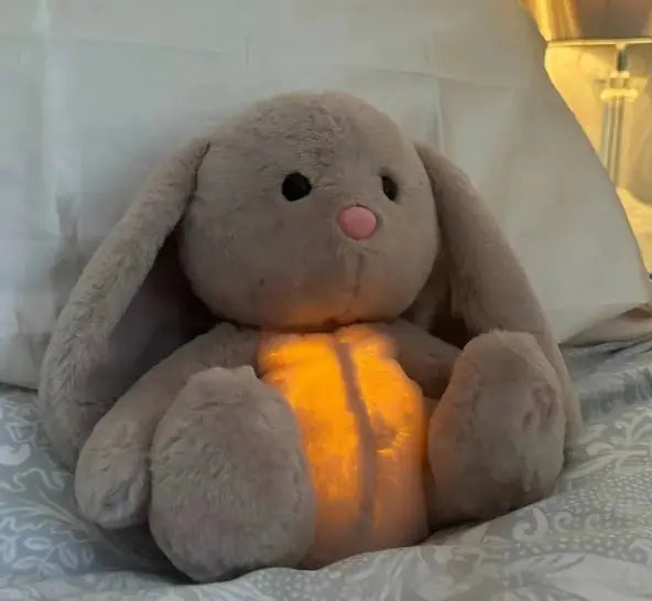 Breathing Rabbit Soothing Sensory Plush Toy for Babies