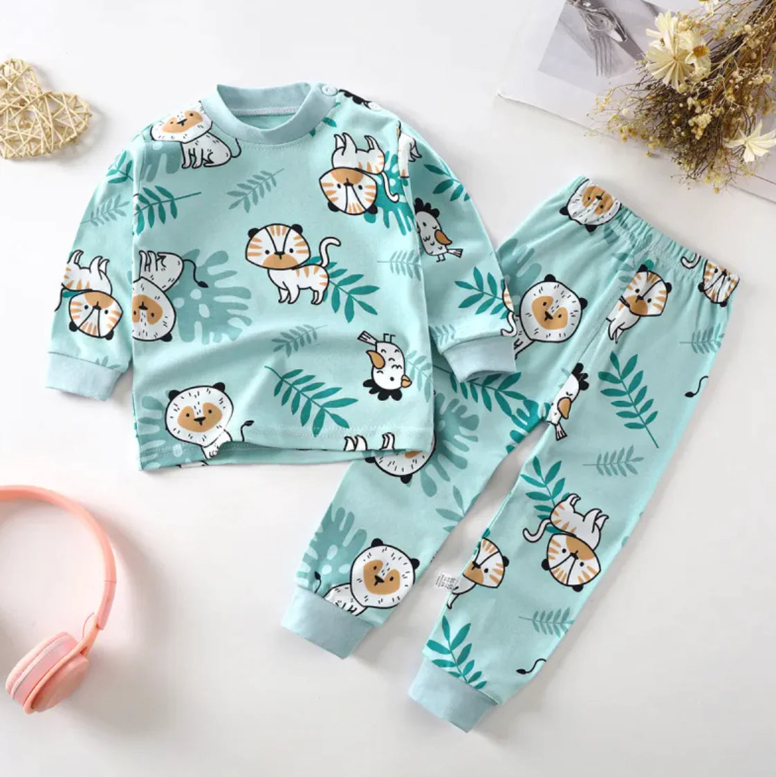 Cozy Cotton Long Johns Set – Soft, Warm & Stylish for Kids