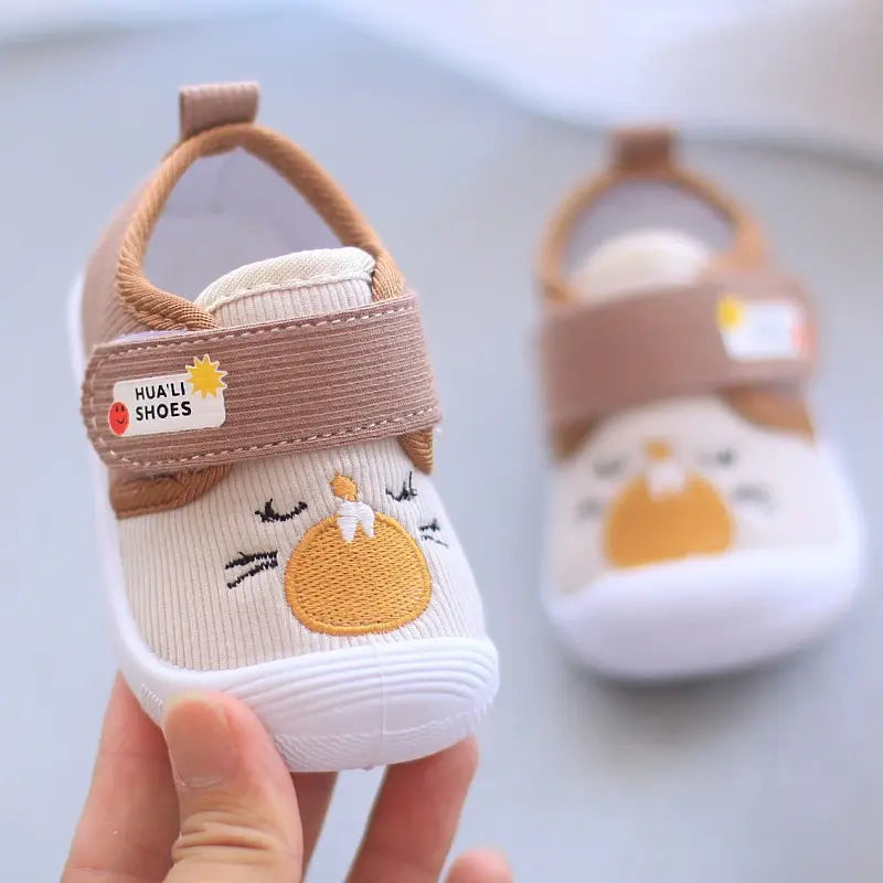 Baby Learning to Walk Shoes – Fun Cartoon Design and Comfortable Low-Top Sneakers