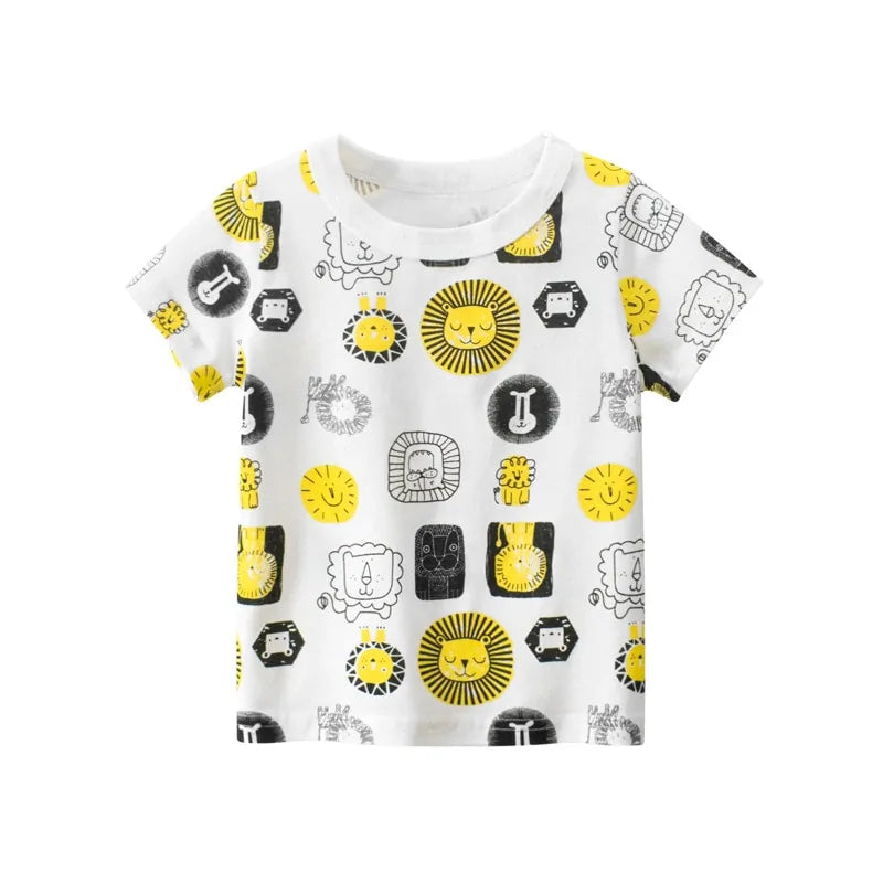 Children’s Adventure Summer Cartoon T-Shirt – Perfect for Play and Everyday Adventures