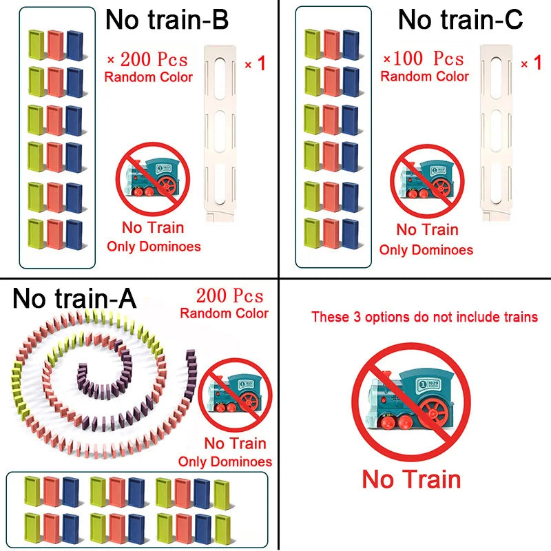 Kids Automatic Domino Train – Creative Toy for Fun and Learning