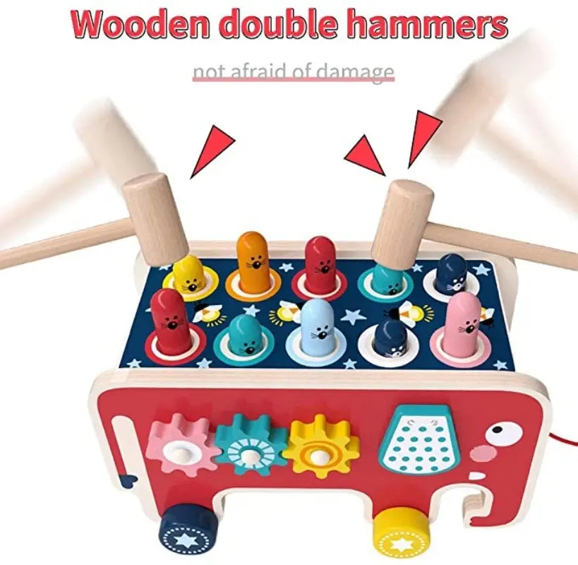 Wooden Hammer Toy for Kids – Motor Skills and Coordination Development