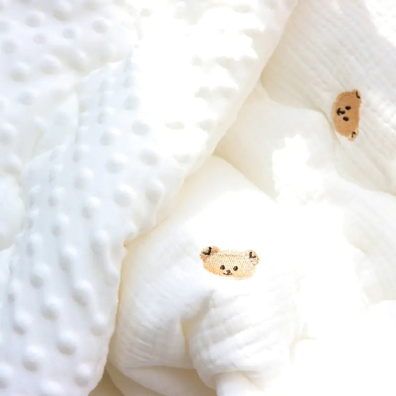 Winter Baby Duvet with Filler – Cozy Muslin Cotton & Embroidered Design