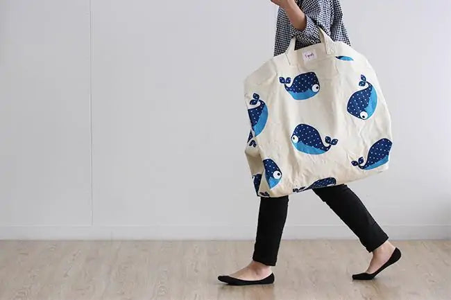 3 Sprouts Play Mat Bag with Drawstring Closure