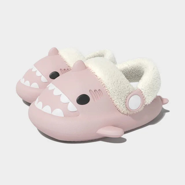 Detachable Kids Winter Shark Slippers – Warm, Cozy, and Fun