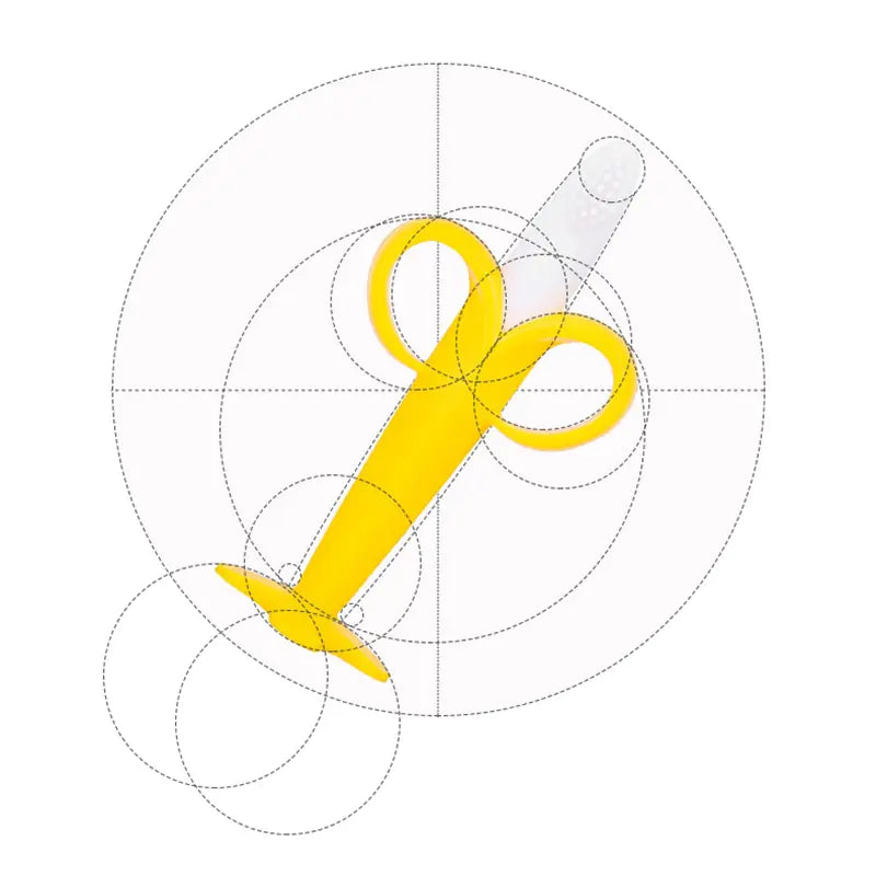 Banana Buds Silicone Baby Teether & Training Toothbrush
