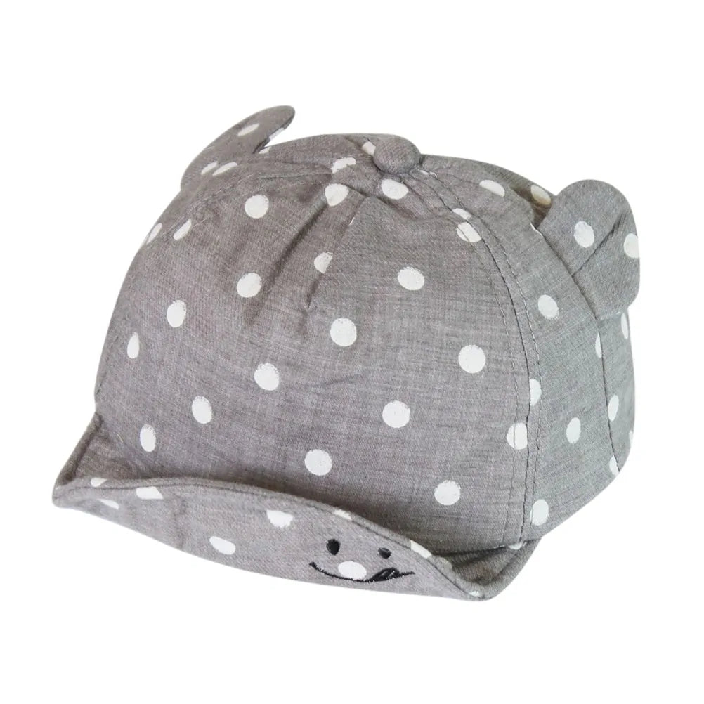 Toddler Sun Hat with Cute Dots – UV Protection and Comfortable Design