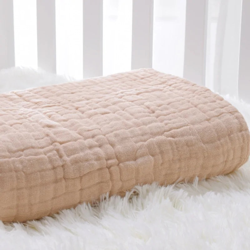Organic Baby Muslin Swaddle Blanket – Soft, Comfortable, and Chemical-Free - Size 105x105cm