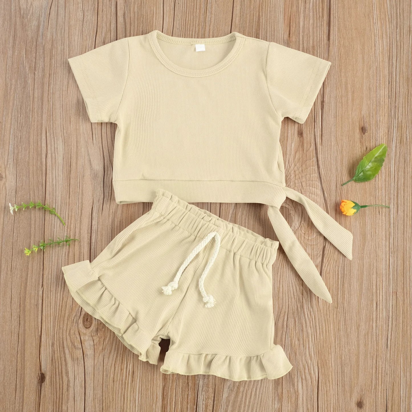 Baby Girl 2-Piece Summer Clothing Set – Trendy & Comfortable Cotton Outfit