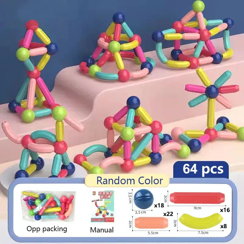 Magnetic Building Blocks - Creative Construction Set for Imagination and Learning