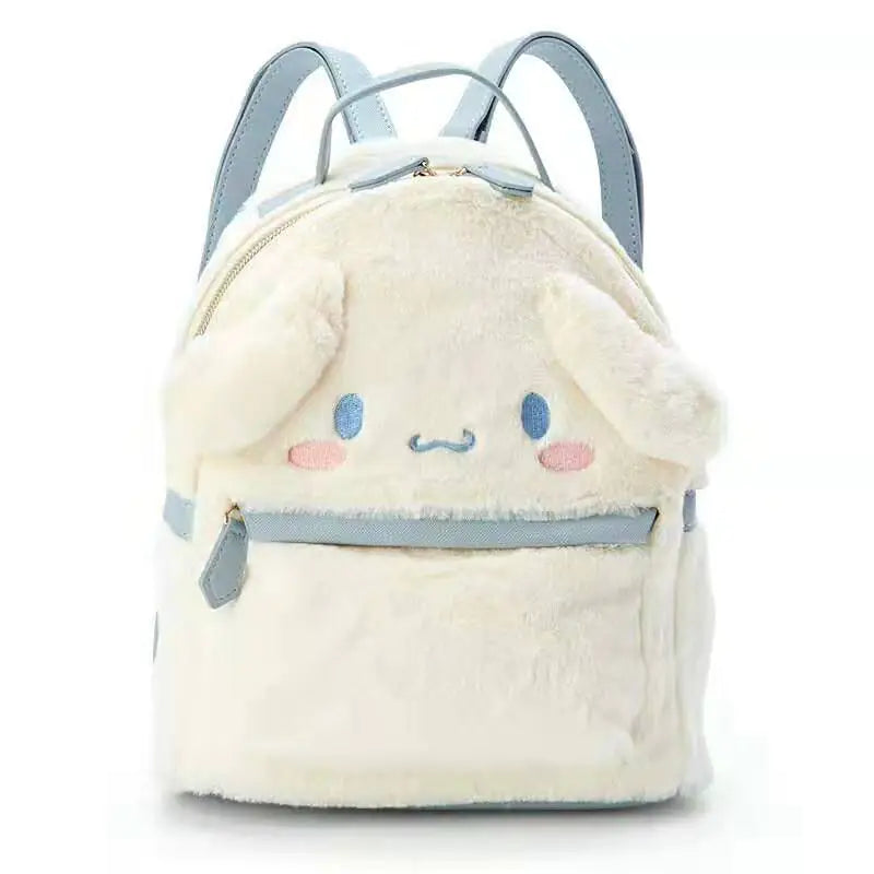 Cotton Plush Furry Backpack – Adorable Sanrio Characters for Kids