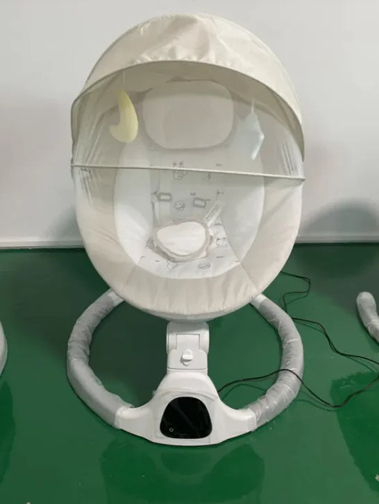 Baby Electric Smart Rocking Chair with Adjustable Speeds and Calming Vibrations