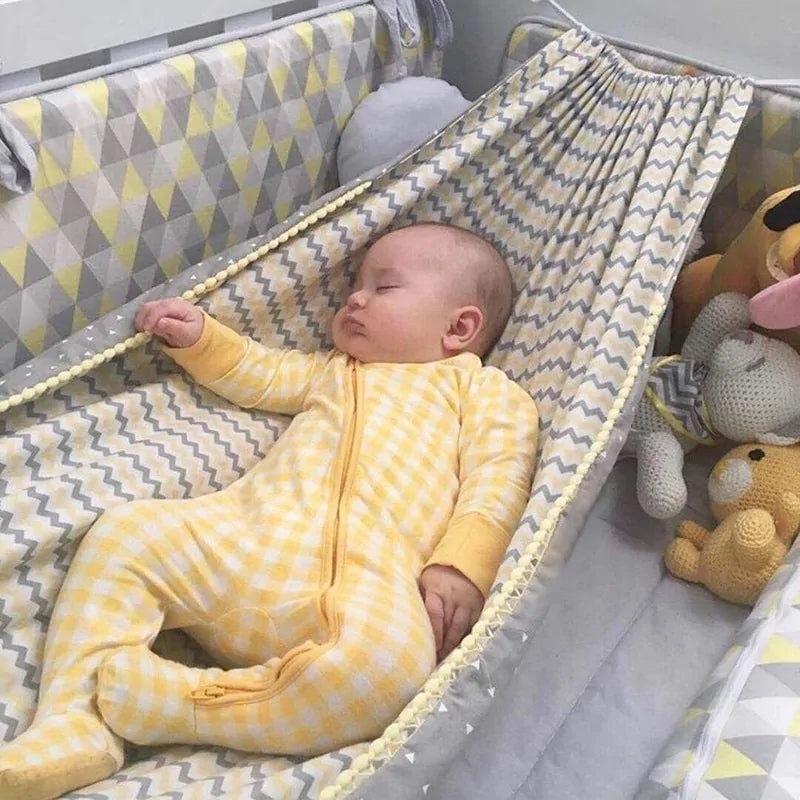 Baby Crib Hammock with Pillow - Cozy & Portable for Naps and Playtime