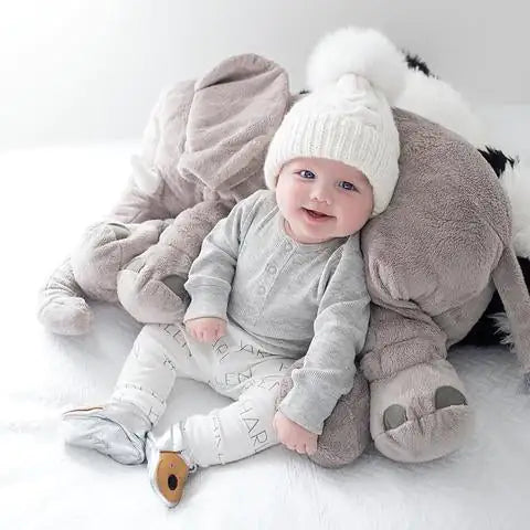 Elephant Cuddle Pillow - Soft and Cozy Companion for Kids