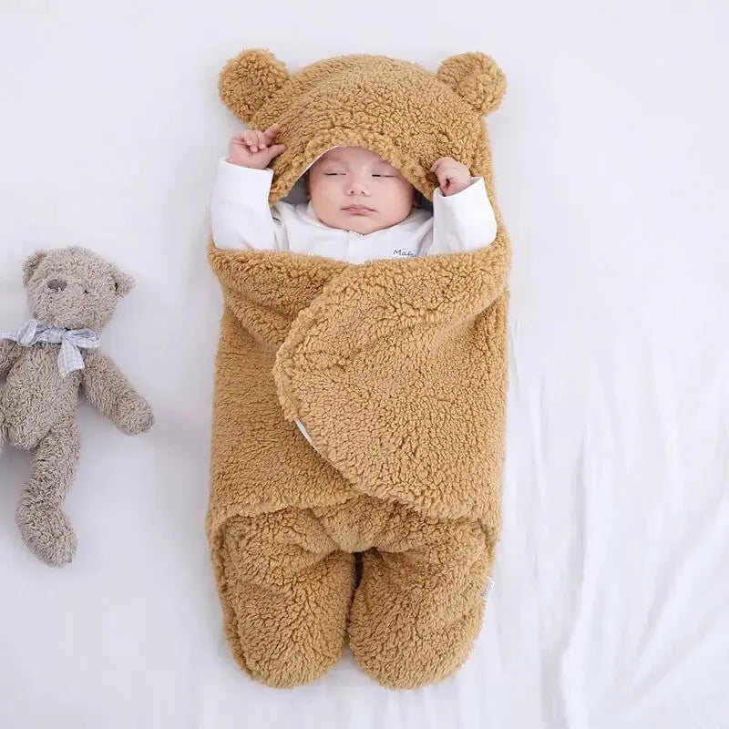 Thicken Fleece Sleeping Bags for Newborns – Cozy, Soft, and Warm