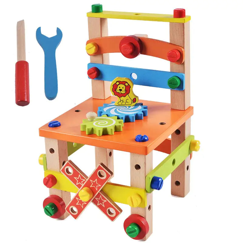 "BricoKid" Montessori Construction Chair for Creative Learning