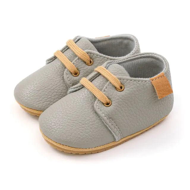Multicolor Retro Leather Baby Shoes – Stylish, Comfortable, and Non-Slip for First Steps for Ages 0-18 Months