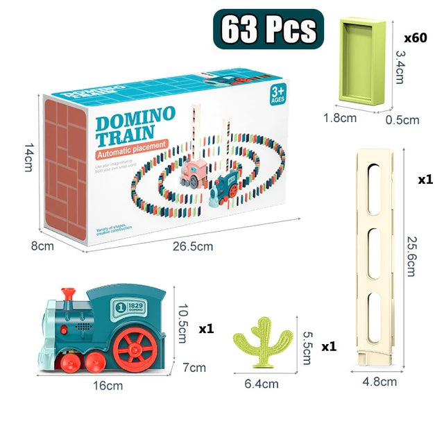 Kids Automatic Domino Train – Creative Toy for Fun and Learning