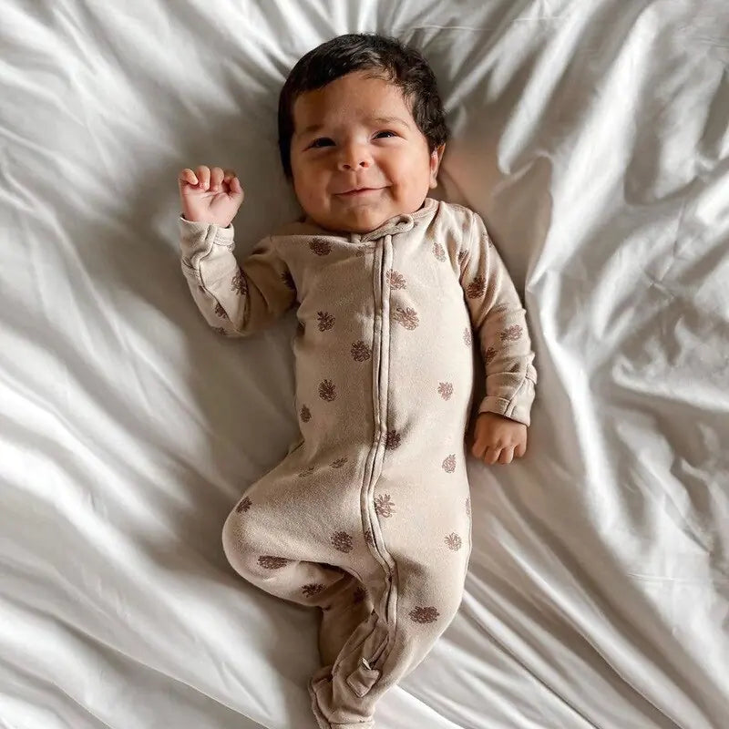 Knitted Coral Velvet Baby Footie Jumpsuit – Soft, Cozy, and Stylish for Newborns