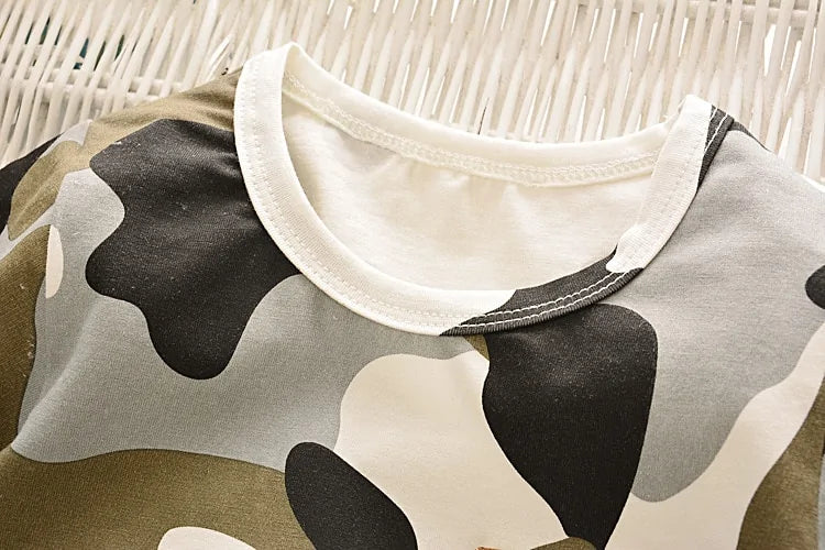 Adventure-Ready Camo T-shirt and Short Set