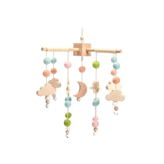 Crib Mobile Bed Bell with Calming Melodies and Rotating Characters