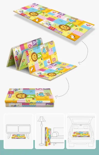 Soft Baby Playing Mat for Safe Play and Tummy Time