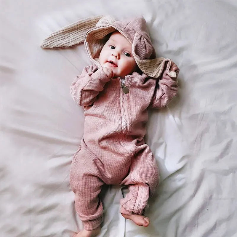 Cotton Baby Bunny Jumpsuit Romper – Soft, Stylish, and Comfortable