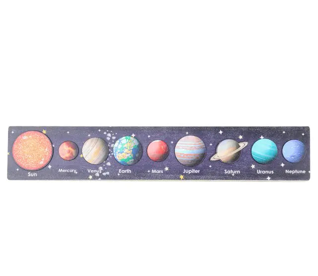 Montessori Solar System Puzzle Toy - Interactive Space Exploration for Kids