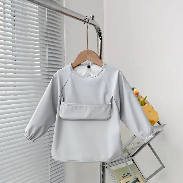 Cute Toddler Long Sleeve Waterproof Bib Apron