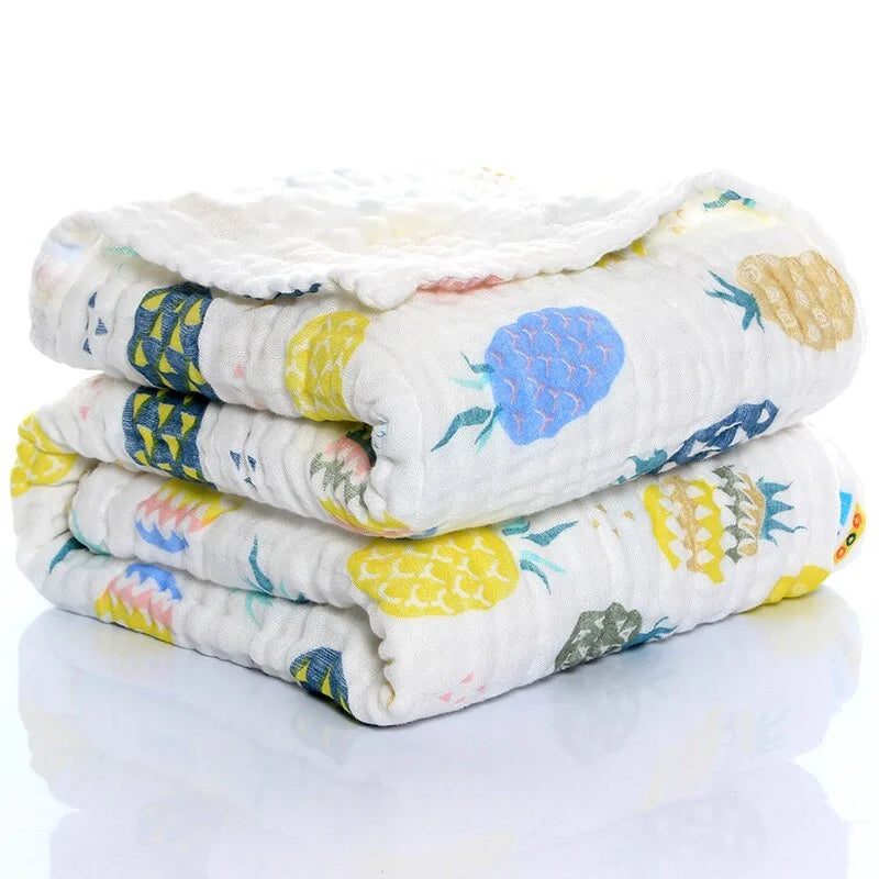 Organic Baby Muslin Swaddle Blanket – Soft, Comfortable, and Chemical-Free - Size 105x105cm