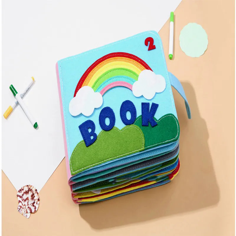 Montessori-style Felt Cloth Book for Babies