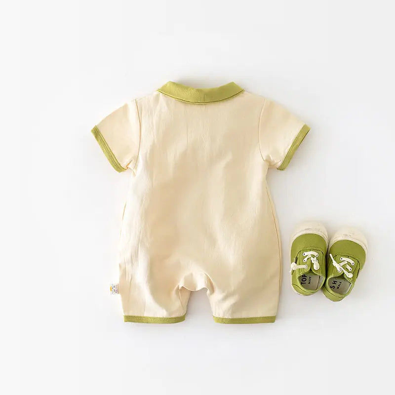 Crocodile Fun Baby Boy Summer Jumpsuit