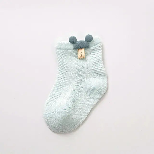 Soft Knit Baby Socks with Ears