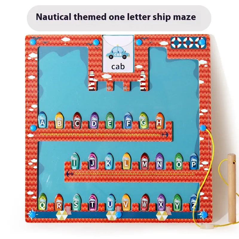 Magnetic Letters Maze Toy for Kids