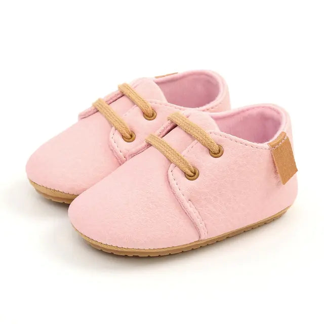 Multicolor Retro Leather Baby Shoes – Stylish, Comfortable, and Non-Slip for First Steps for Ages 0-18 Months