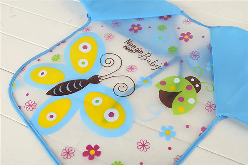 Waterproof Cartoon Baby Bibs & Burp Cloths Set
