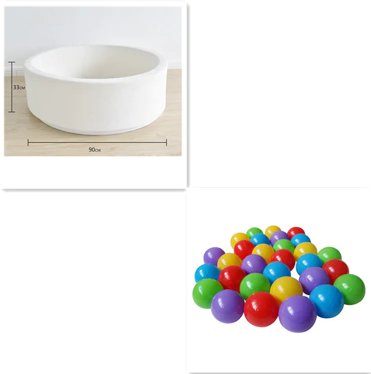 Premium Kids Ball Pit with Soft Velvet and Memory Foam